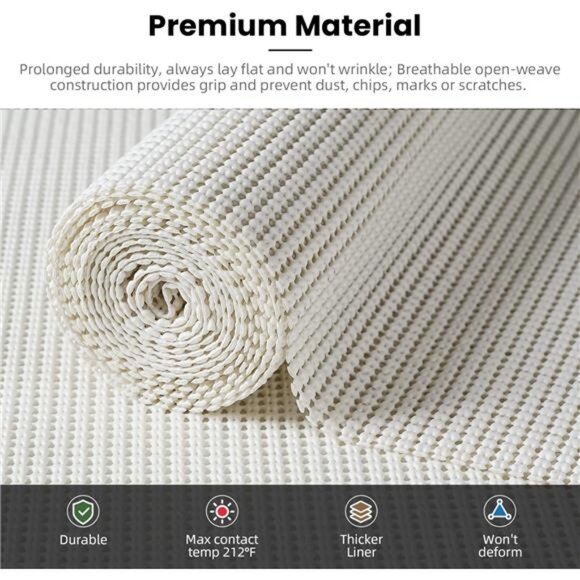 Drawer and Shelf Liner, 17.5 in X 20 Ft Non-Adhesive Shelf Liners for Kitchen - Picture 2 of 7